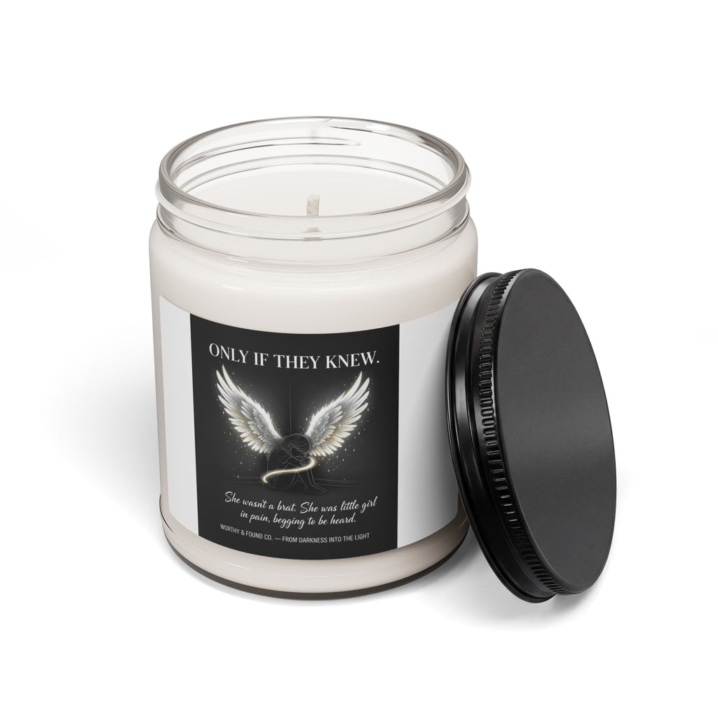 Scented Soy Candle – "Only If They Knew" Angel Wings Memorial Candle (9oz)