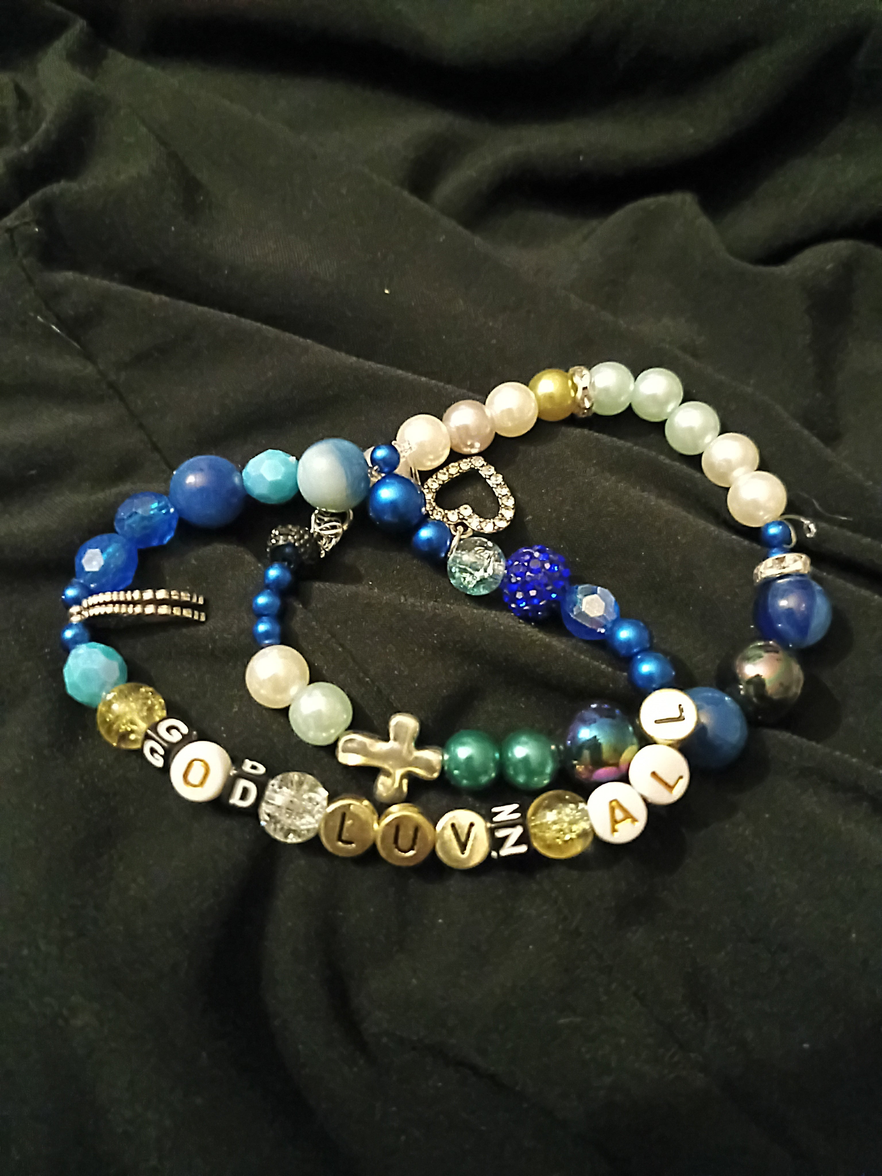 God Luv Al Faith Bracelet Stack